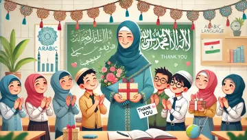 رسالة شكر لمعلمة اللغة العربية
