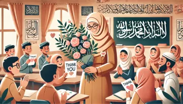 شكر وتقدير للمعلمة المتميزة