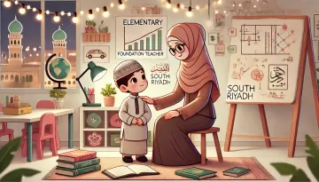 معلمة تأسيس ابتدائي جنوب الرياض