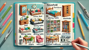 درس متكامل عن أثاث المنزل بالإنجليزية
