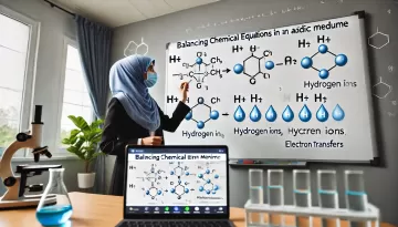 شرح درس موازنة المعادلات في وسط حمضي