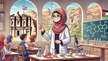 معلمة كيمياء في الأردن