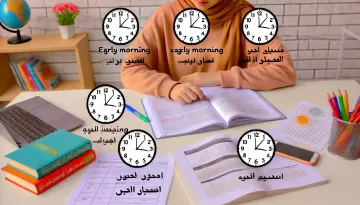 أفضل وقت للمراجعة قبل الامتحان