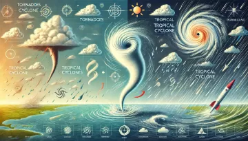 الأعاصير القمعية والأعاصير المدارية