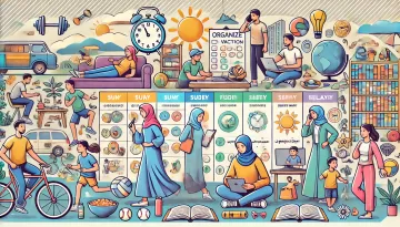 جدول تنظيم الوقت في العطلة