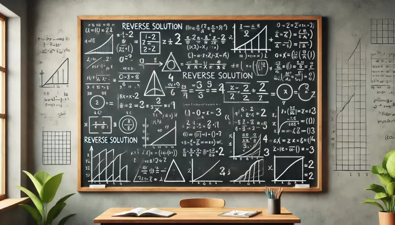 شرح الحل العكسي: الطريقة الفعّالة لحل المعادلات والمسائل الرياضية