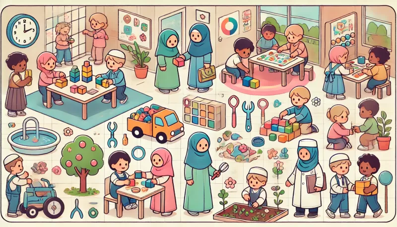 نشاطات الطفل في عمر السنتين ونصف