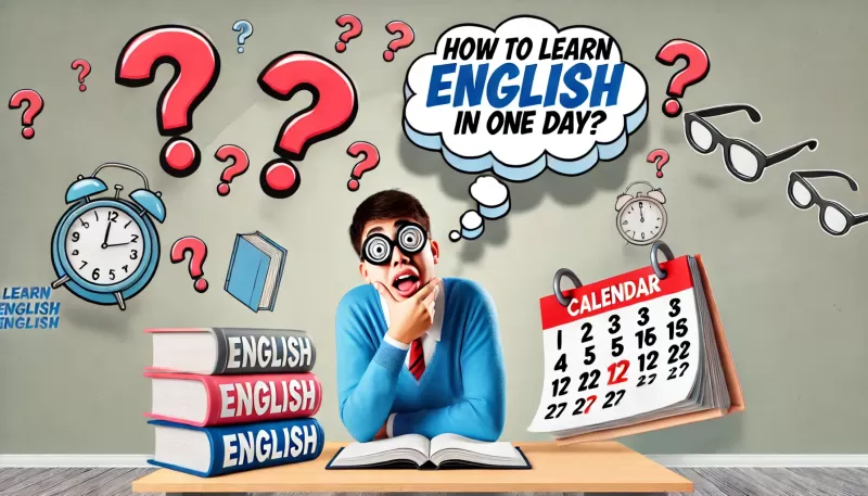 كيف أتعلم اللغة الإنجليزية في يوم واحد؟