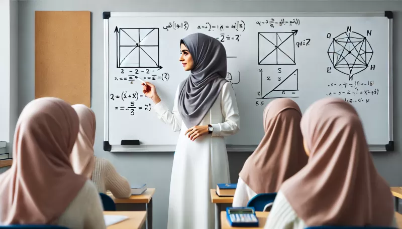 معلمة رياضيات ثانوي