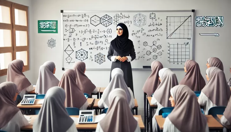 معلمة رياضيات أول ثانوي