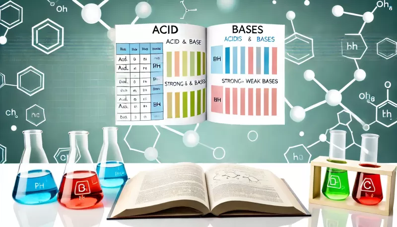 شرح قوة الحمض والقاعده