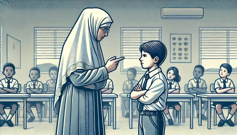 التعامل مع الطالب الوقح