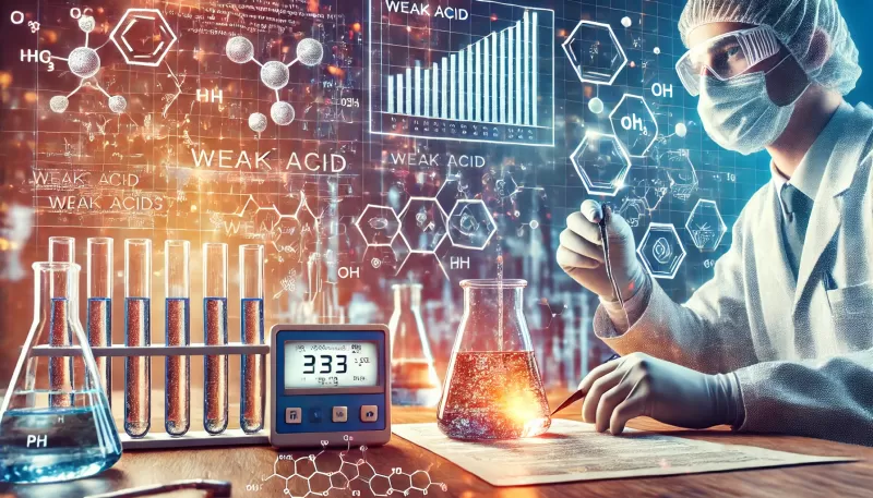 الاتزان في محاليل الحموض الضعيفة