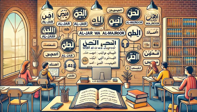شرح شِبْهُ الْجُمْلَةِ: الْجارُّ وَالْمَجْرورُ(