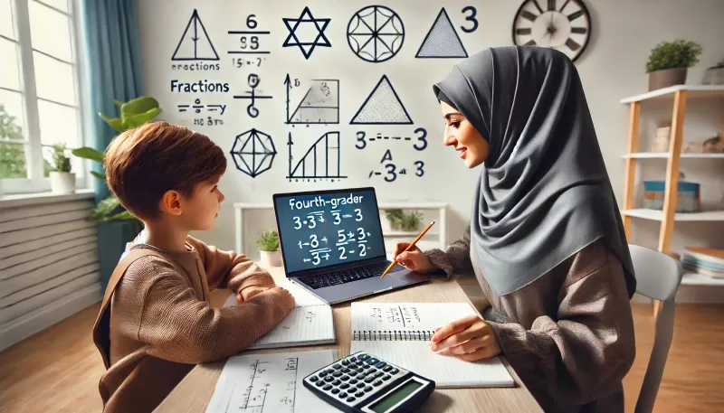 درس رياضيات للصف الرابع