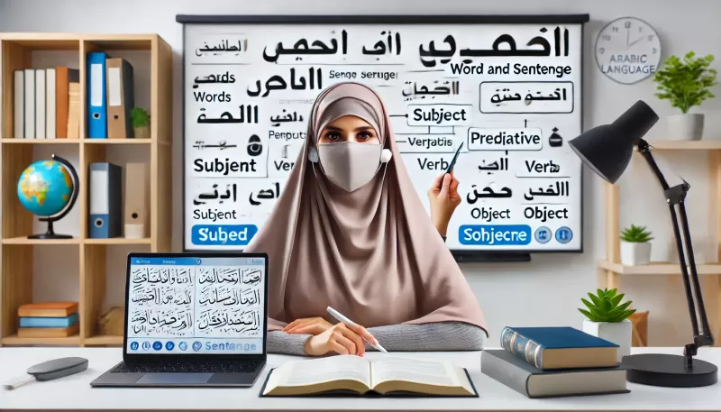 الكلمة والجملة: درس متكامل لفهم أساسيات اللغة