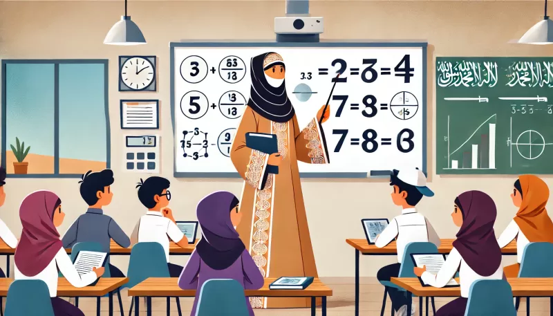 شرح كتابة العدد النسبي بالصورة العشرية