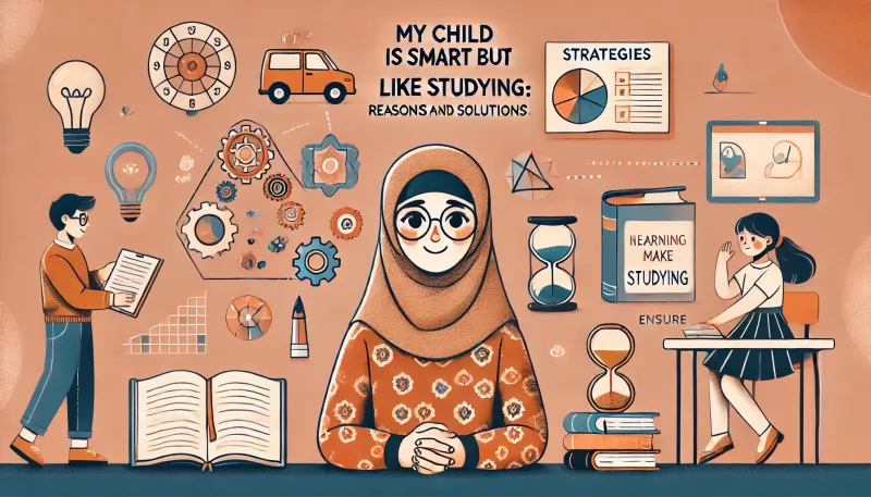 ابني ذكي لكنه لا يحب الدراسة!