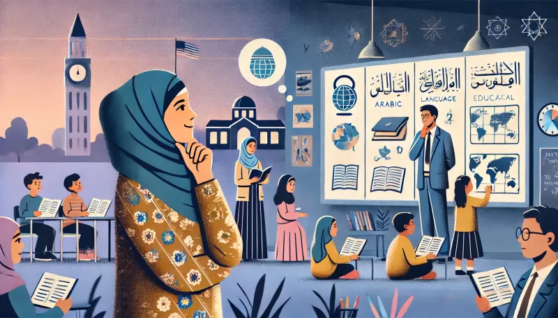 أدخل ابني لغات ولا عربي؟